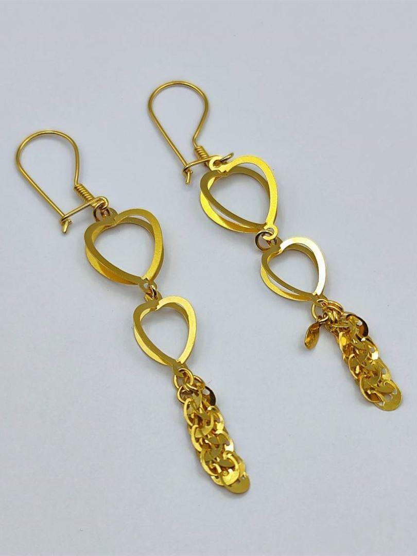 گوشواره طلا 18عیار قلب141049