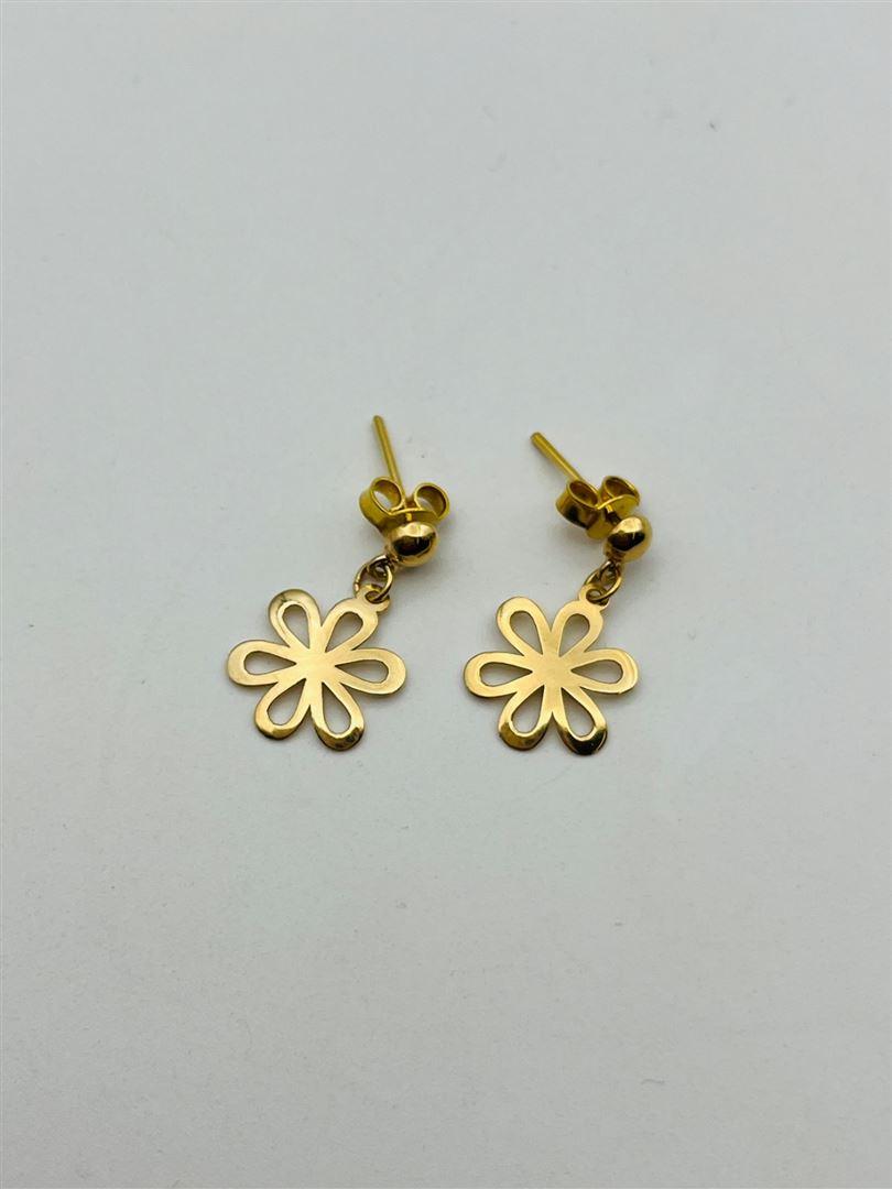 گوشواره طلا 18عیار گل 138174