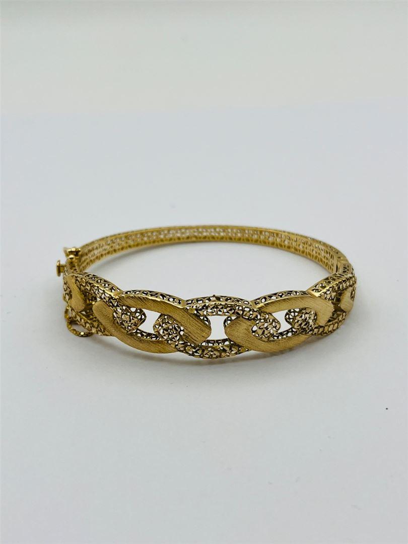 دستبند طلا 18عیار تراش