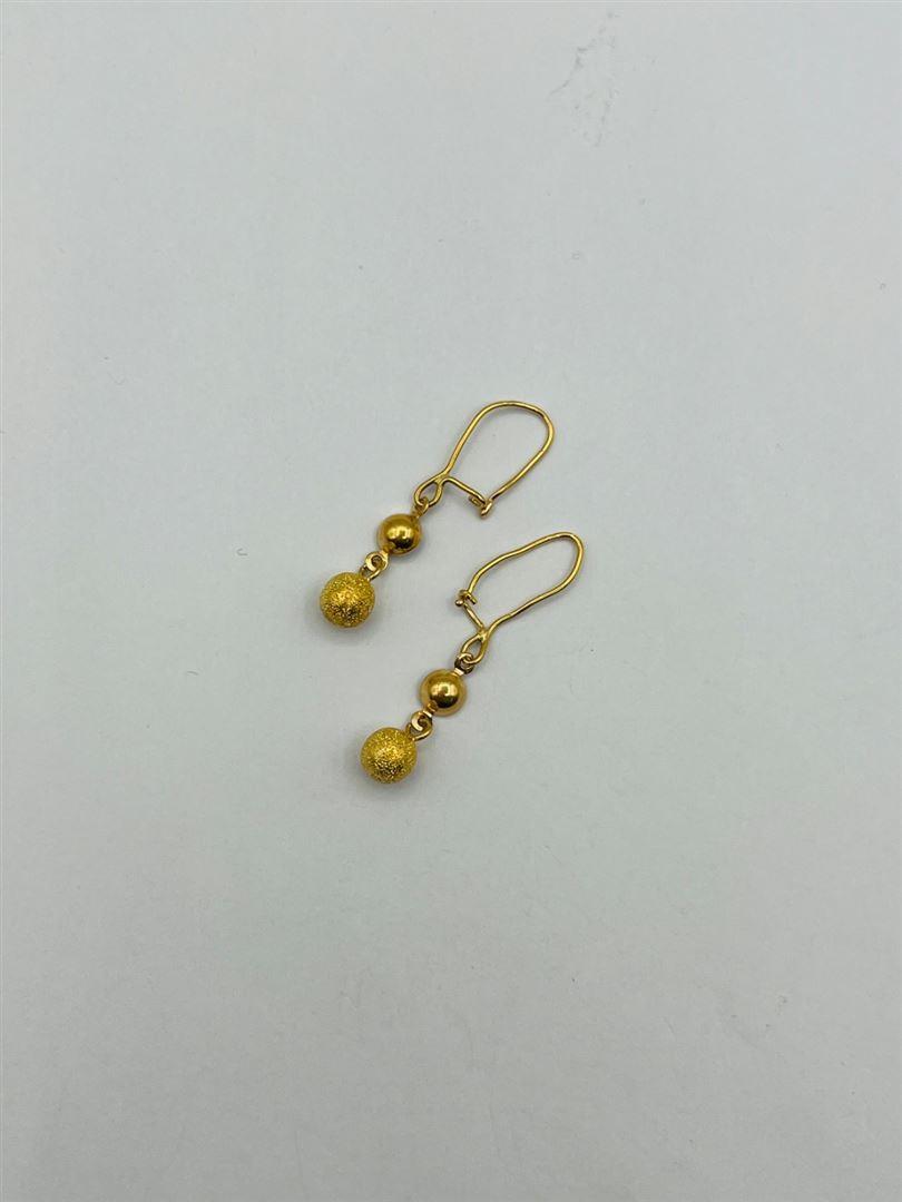 گوشواره طلا 18عیار گوی133565