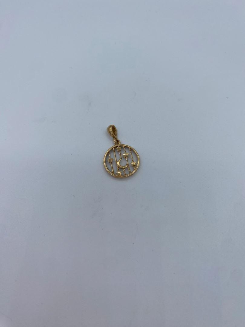 آویز ستاره و ماه طلای 18 عیار 127535