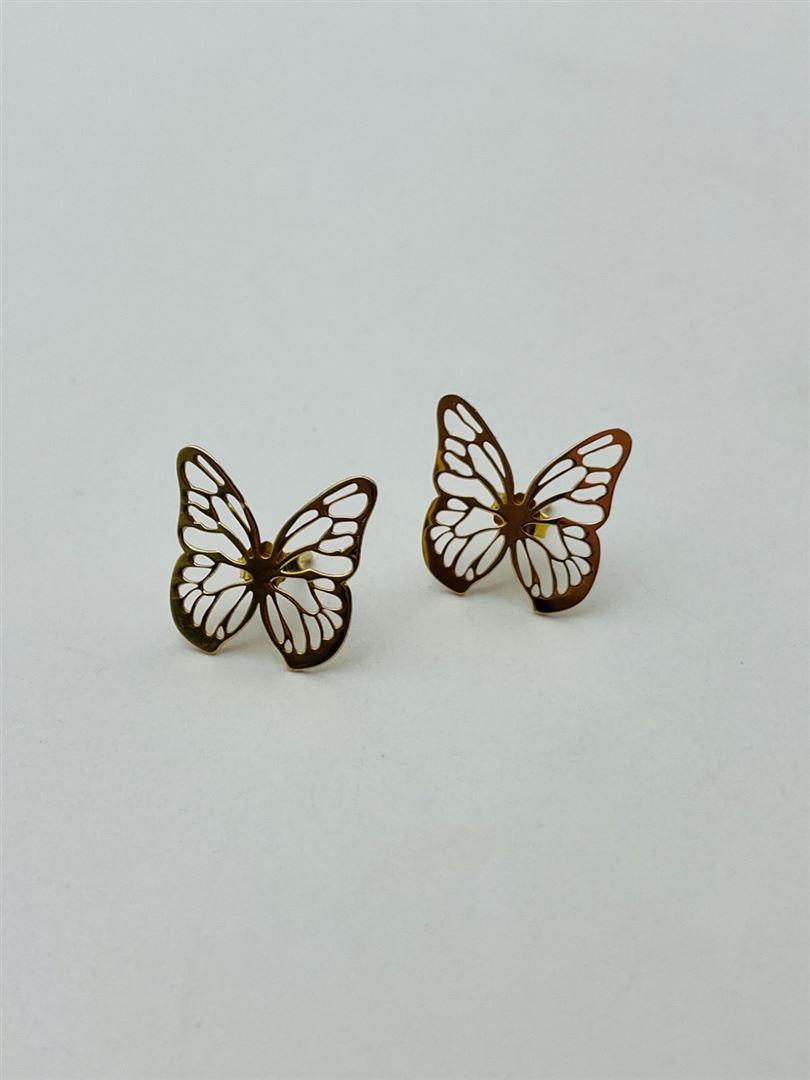 گوشواره طلا 18عیار پروانه