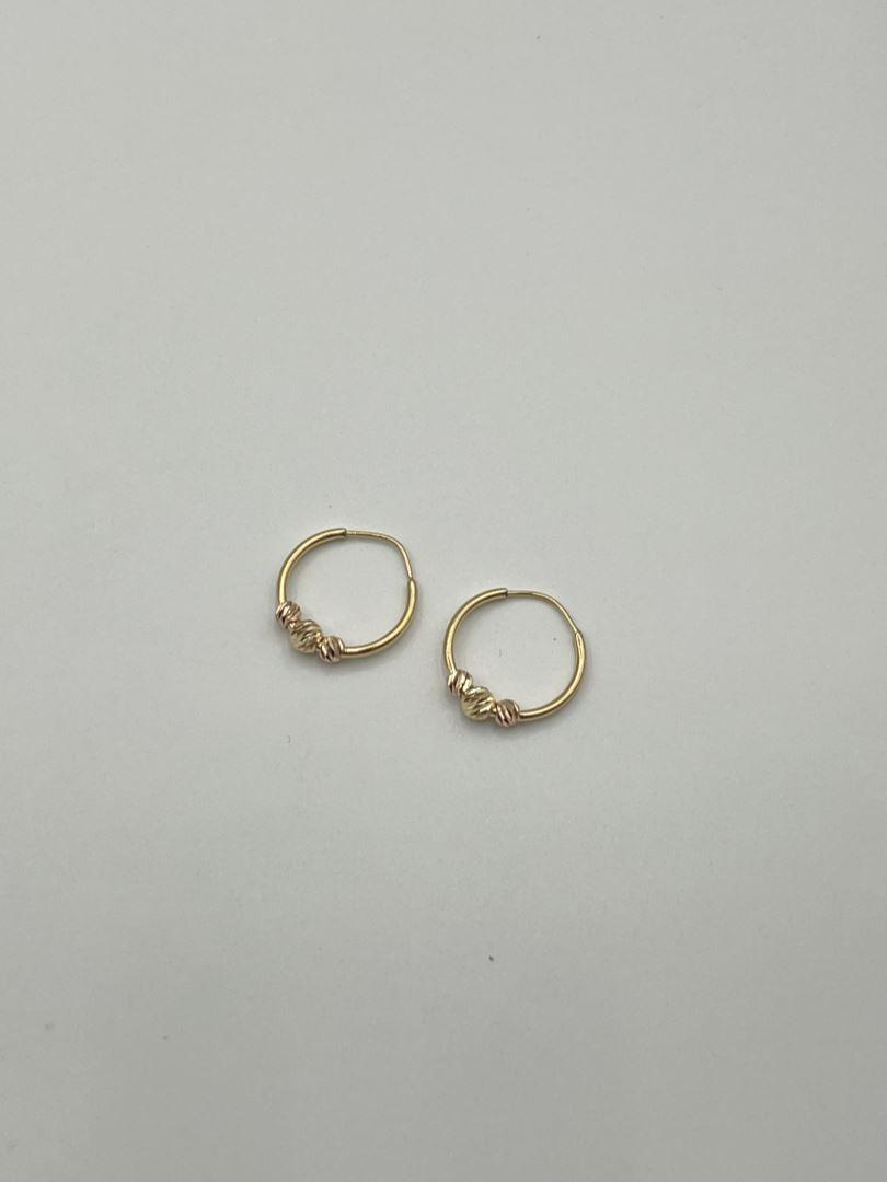 گوشواره حلقه ای طلا 18 عیار البرنادو 127102