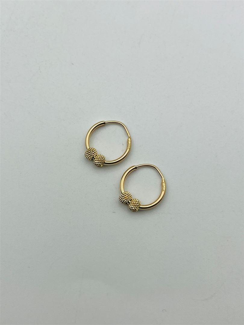 گوشواره طلا 18عیار حلقه ای البرنادو134336