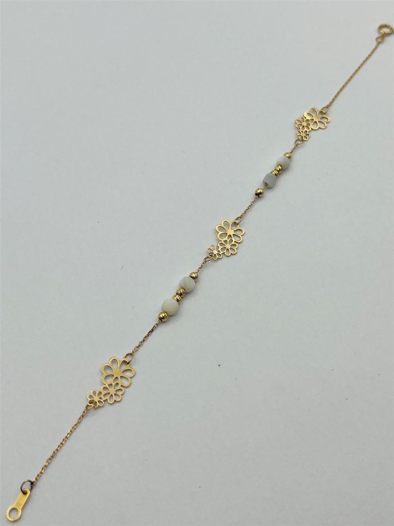 دستبند طلا 18عیار گل140309