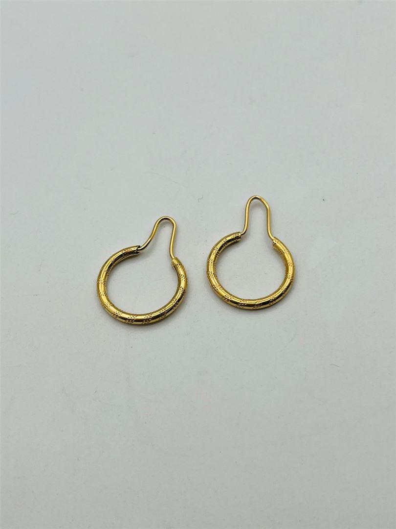 گوشواره طلا 18عیار حلقه ای138690