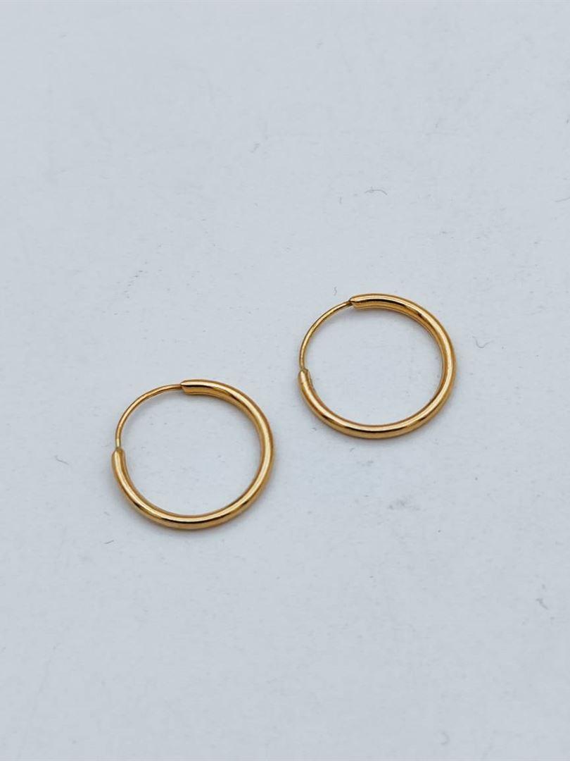 گوشواره طلا 18 عیار حلقه ای 137396