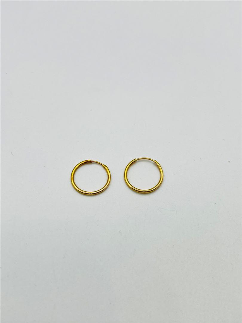 گوشواره طلا 18 عیار حلقه ای 130263
