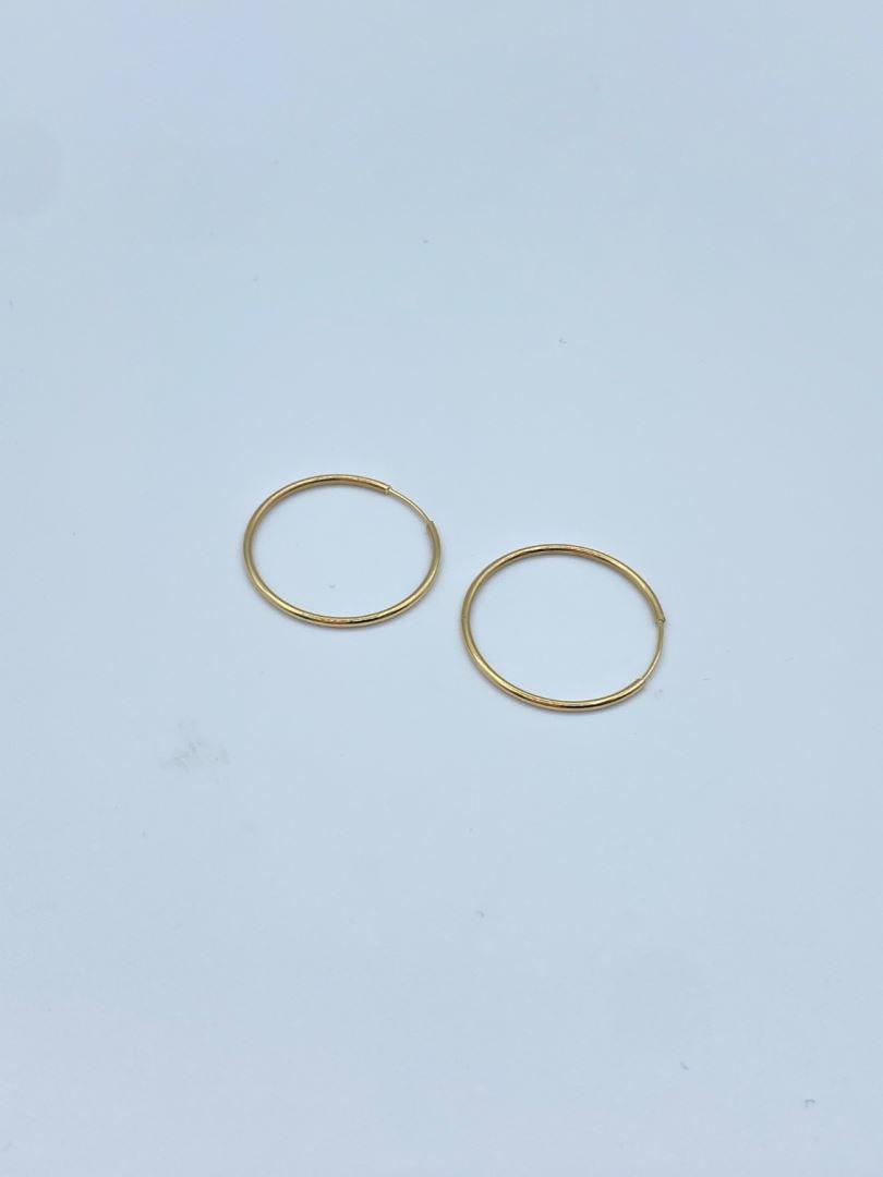 گوشواره طلا 18 عیار حلقه ای [126338]