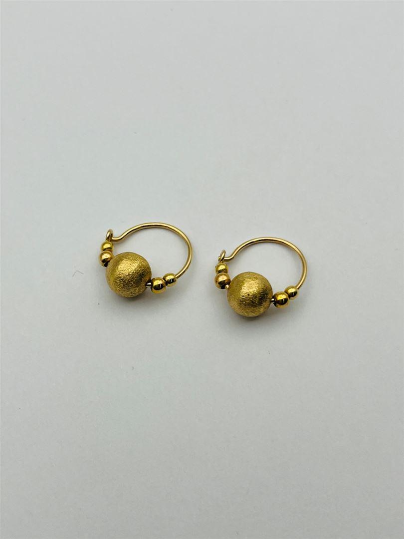 گوشواره طلا 18عیار گوی