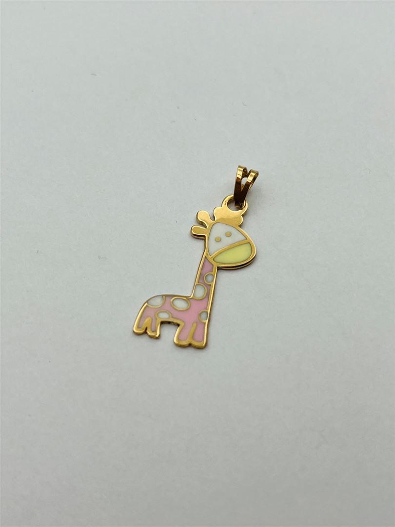 آویز پلاک طلا 18عیار زرافه139137