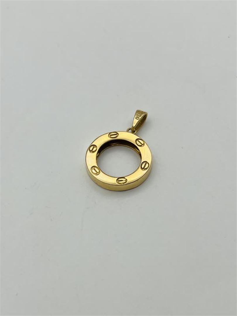 آویز پلاک طلا 18عیار کارتیر لاو