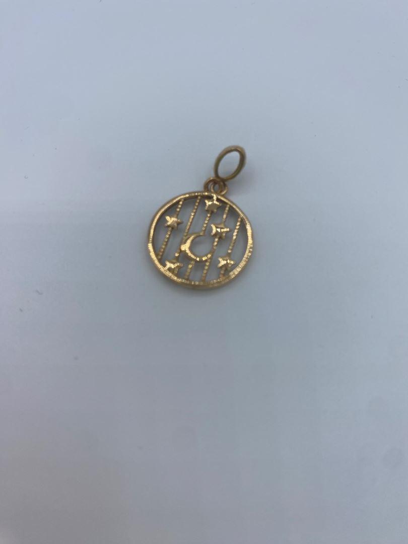 آویز ماه و ستاره طلای 18 عیار126086