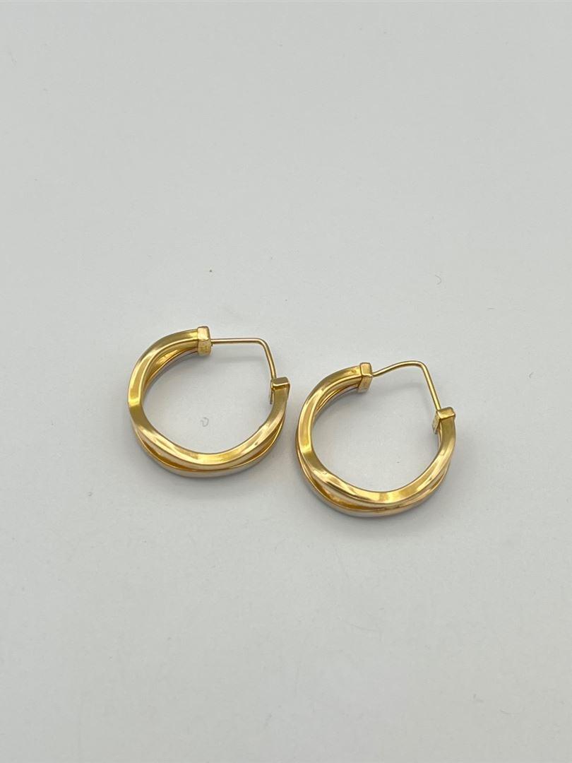 گوشواره طلا 18 عیار حلقه ای 129793