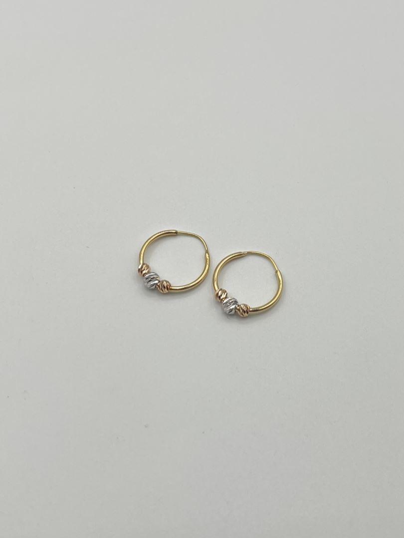 گوشواره حلقه ای طلا 18 عیار البرنادو 127101