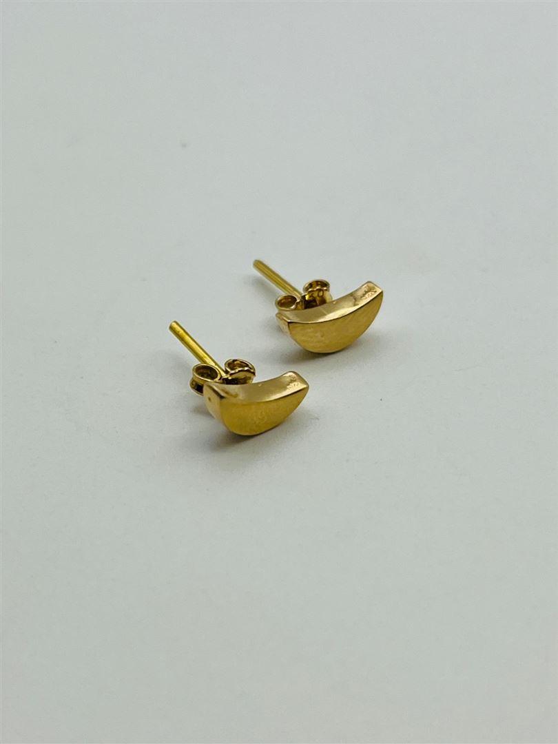گوشواره طلا 18عیار میخی ماه