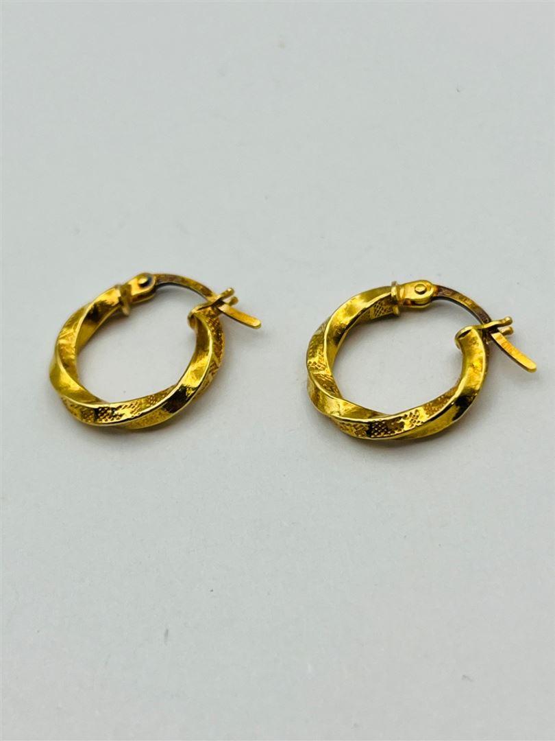 گوشواره طلا 18عیار حلقه ای