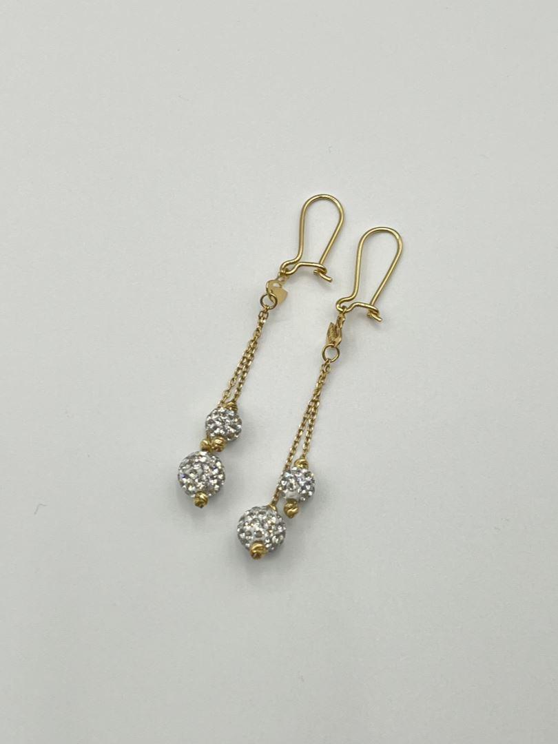 گوشواره طلا 18 عیار سوارسکی 126977