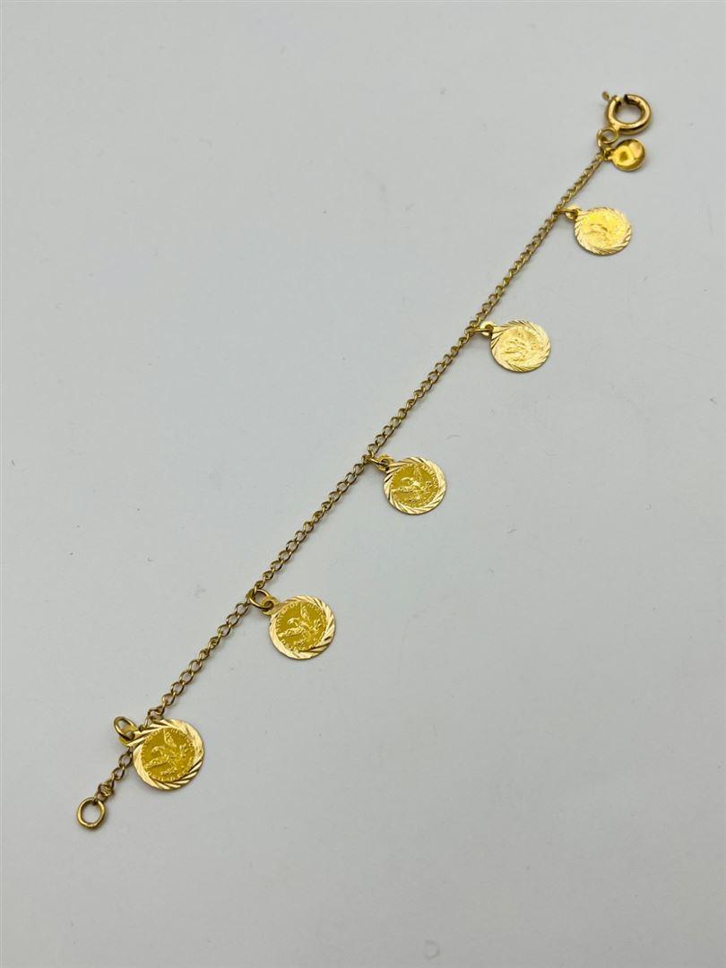 دستبند طلا 18عیار سکه ای143383