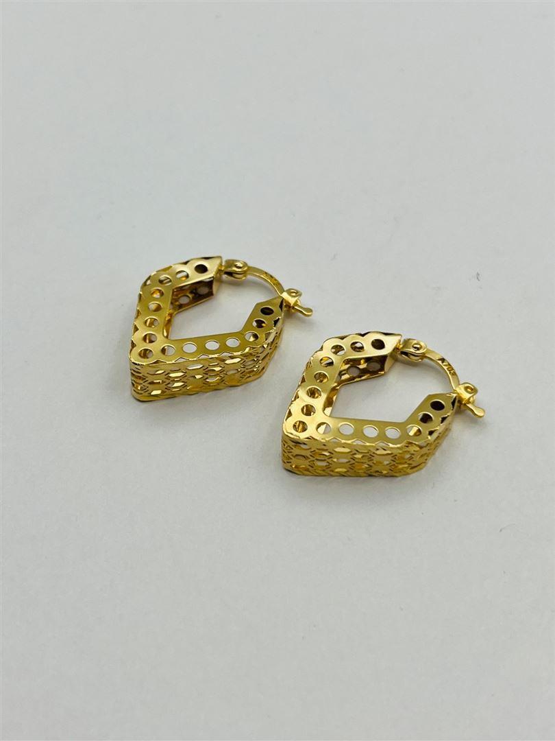 گوشواره طلا 18عیار توری