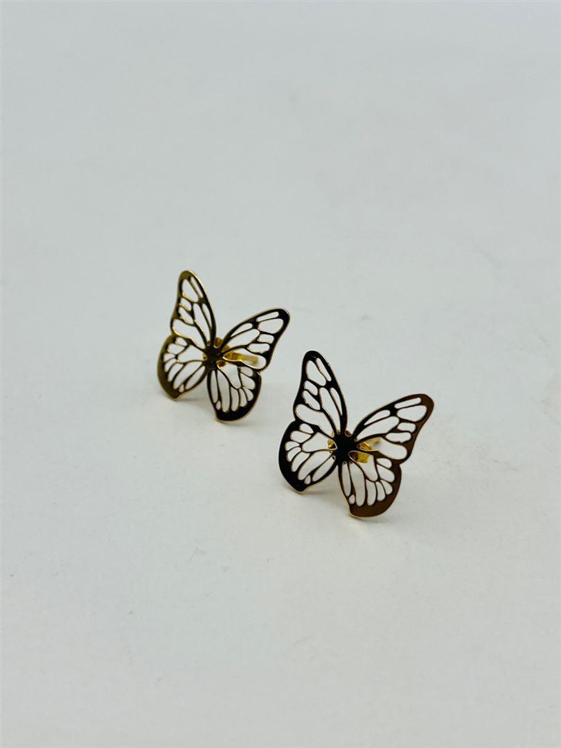 گوشواره طلا 18عیار پروانه