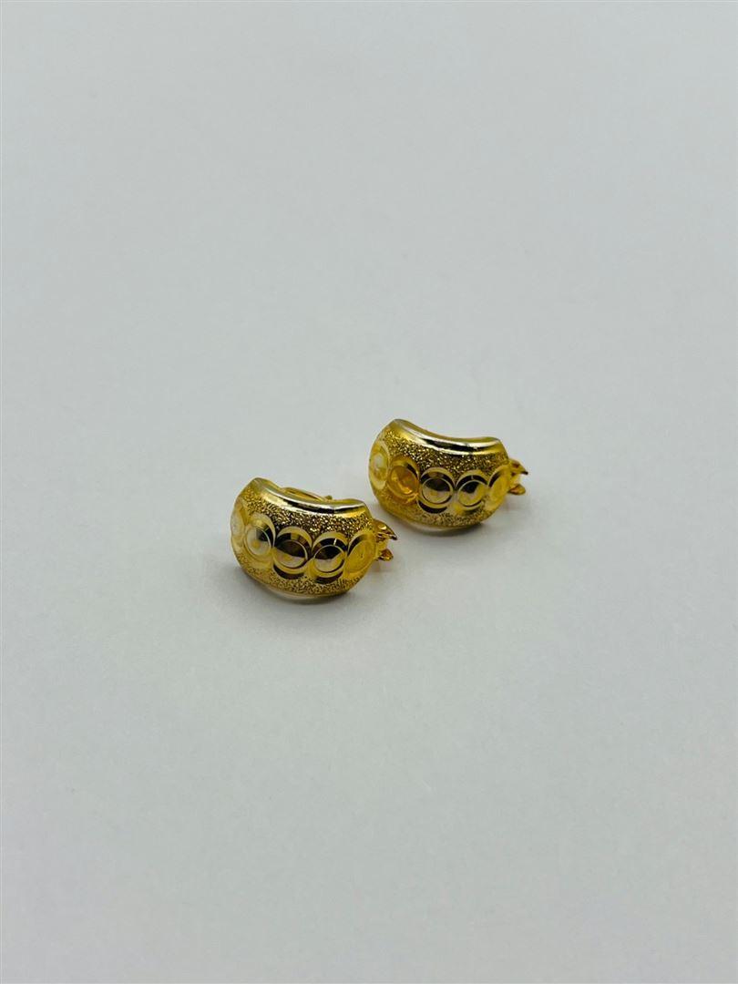 گوشواره طلا 18عیار تراش