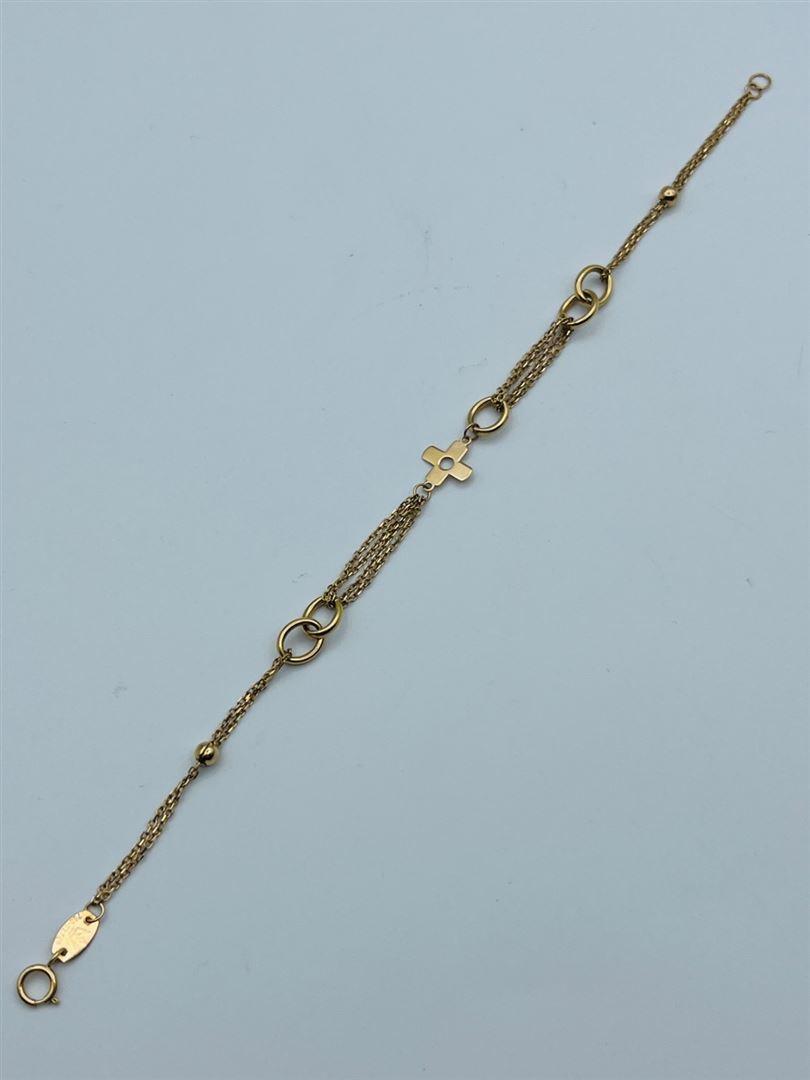 دستبند طلا 18عیار آویزدار