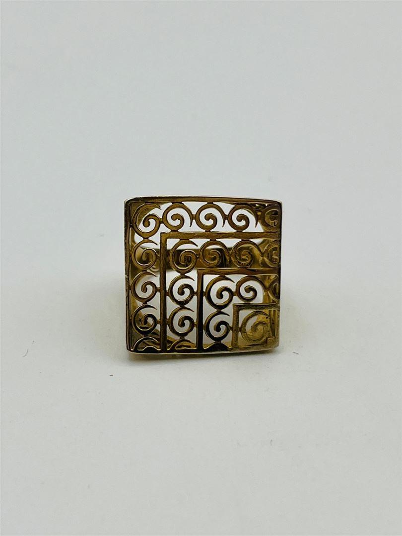 انگشتر طلا 18عیار مربع143430