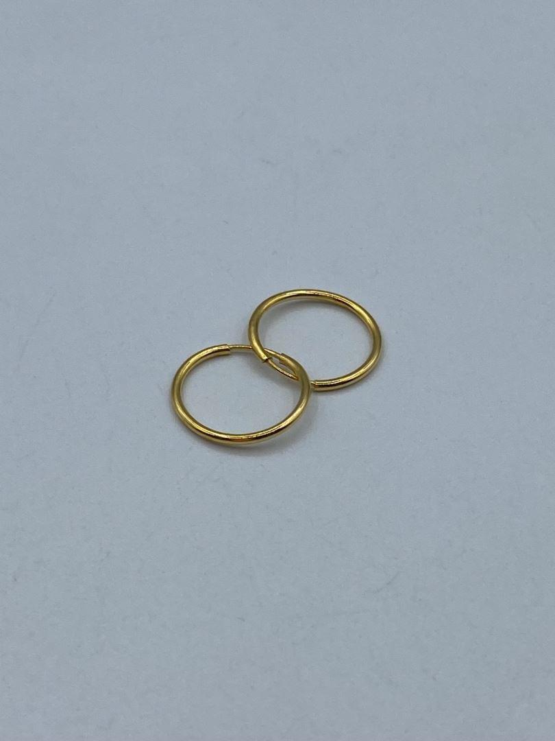 گوشواره حلقه طلای 18 عیار 125780
