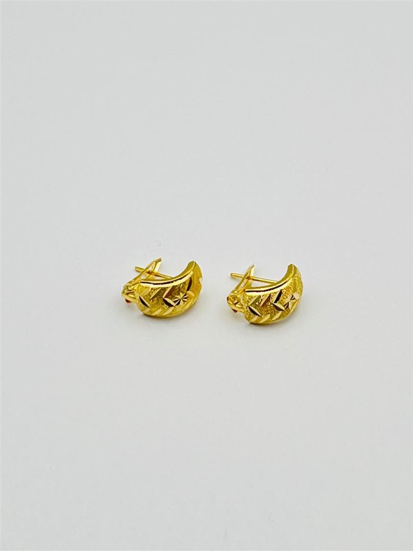 گوشواره طلا 18 عیار تراش 137394