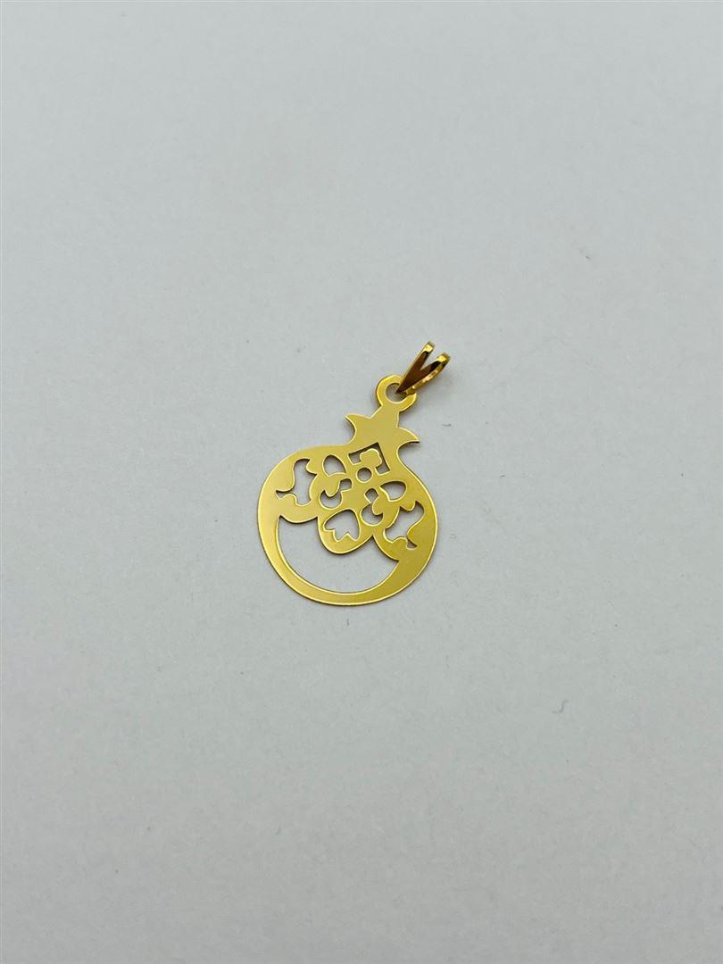 آویز پلاک طلا 18عیار انار