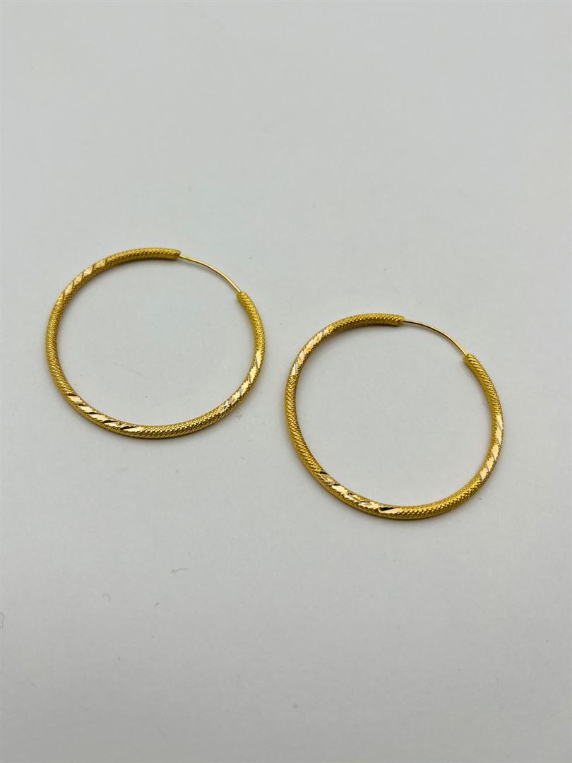 گوشواره طلا18عیار حلقه ای