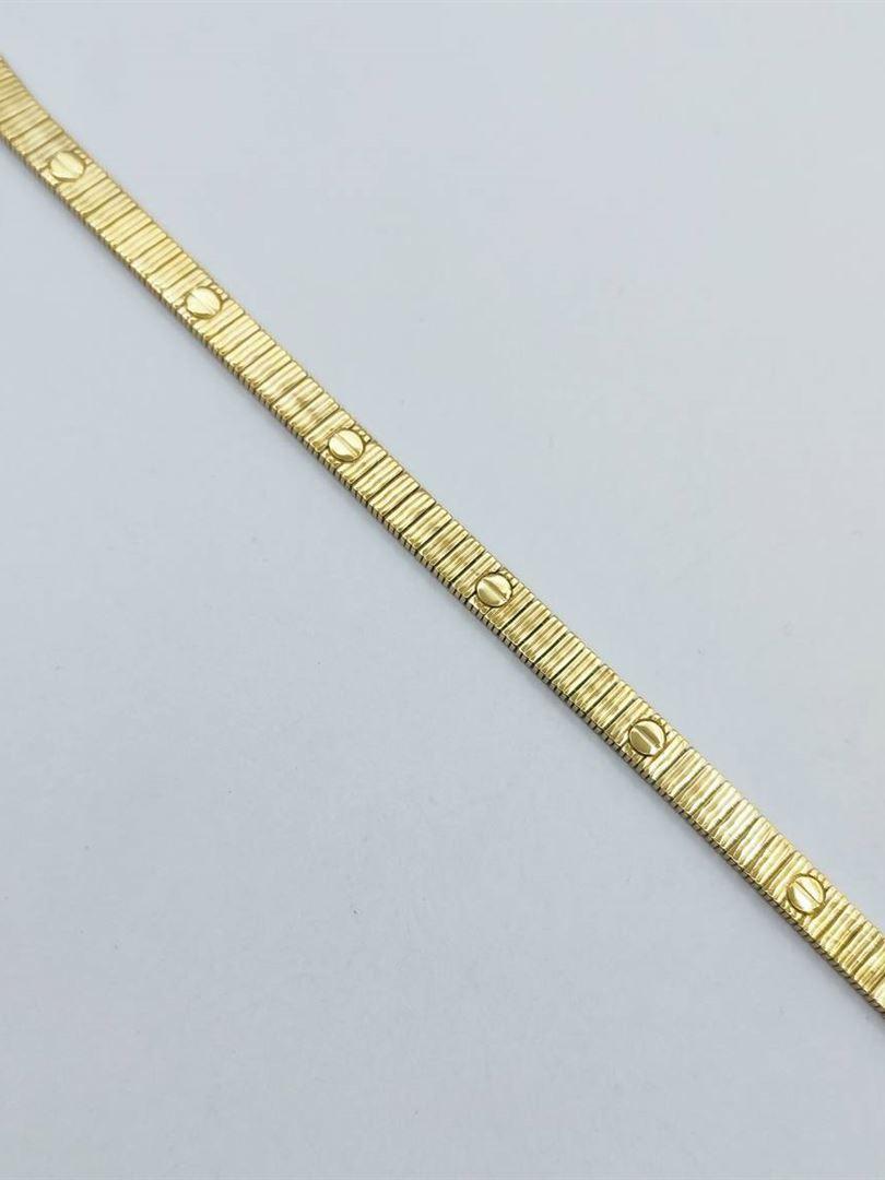 دستبند طلا 18عیار کارتیر لاو آنلیمیتد طلایی141031