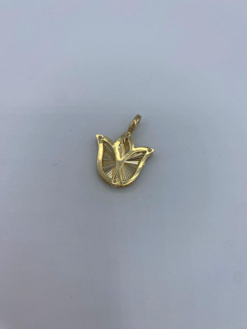 آویز گل لاله طلای 18 عیار124260
