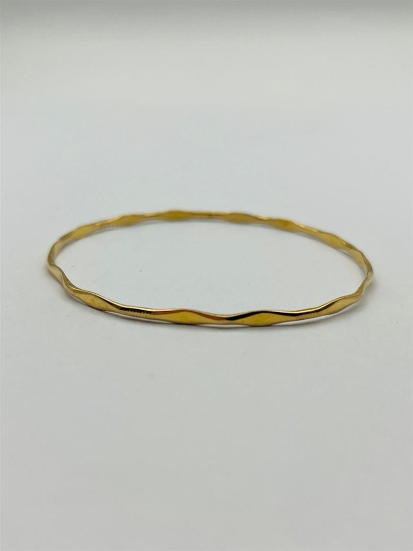 النگو طلا 18عیار موجی