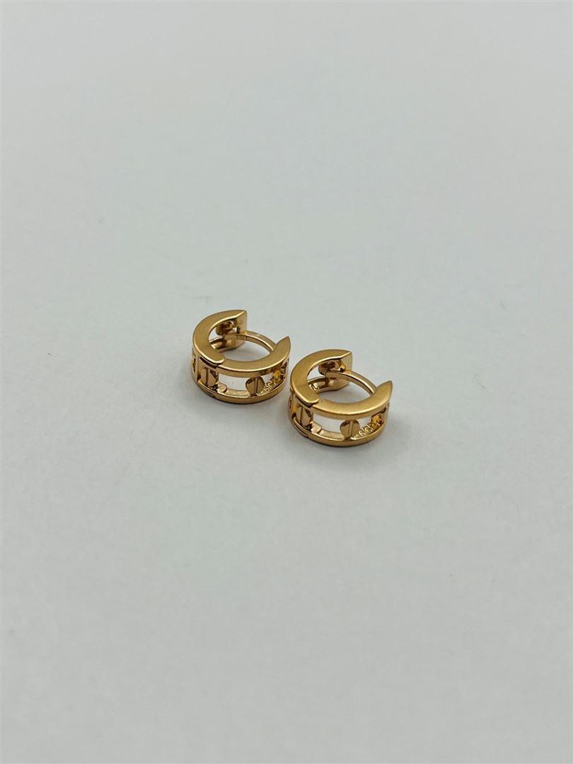 گوشواره طلا 18عیار کارتیر رزگلد134563