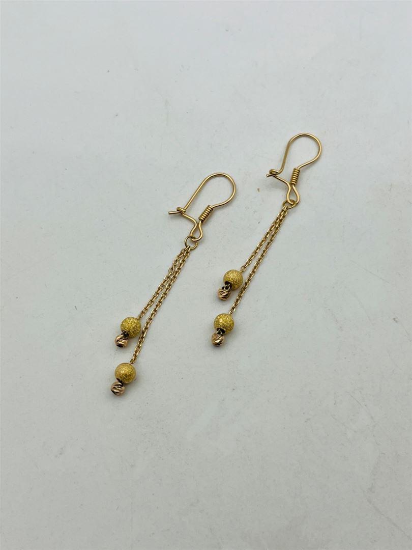 گوشواره طلا 18عیار گوی141143