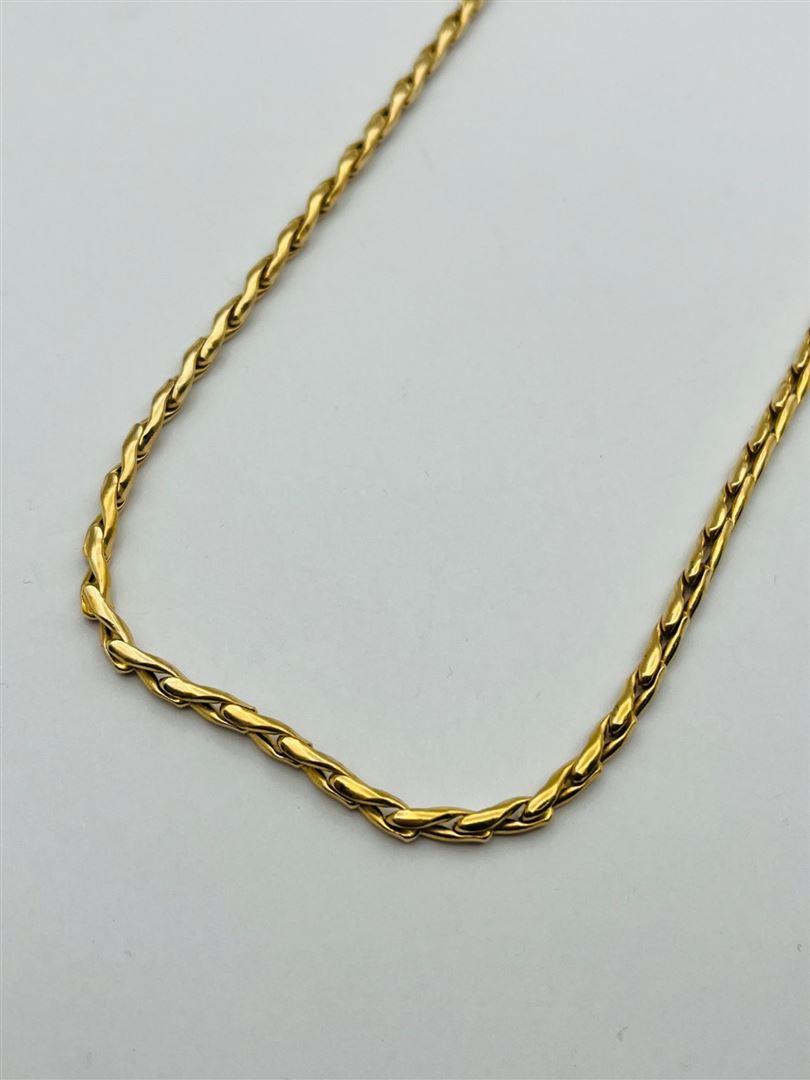 زنجیر طلا 18عیار رزگلد