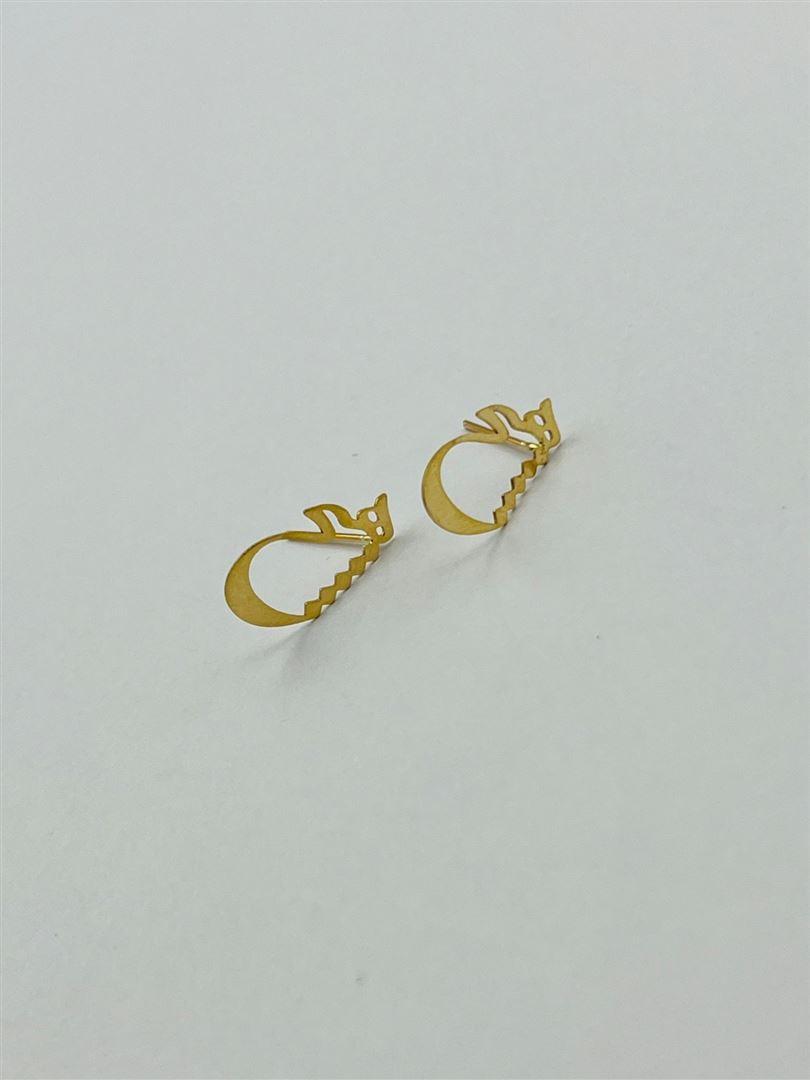 گوشواره طلا 18عیار هیچ