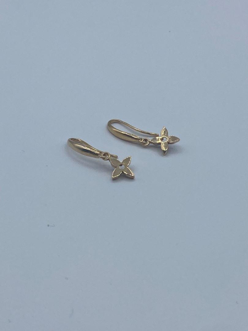 گوشواره ونکلیف طلای 18 عیار 126079