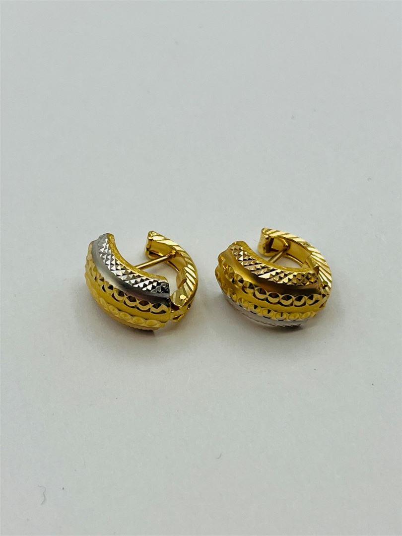 گوشواره طلا 18عیار تراش 135752