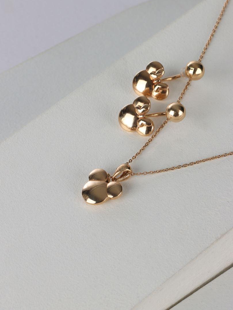 گوشواره دیورطلای 18 عیار میکی موس 136493