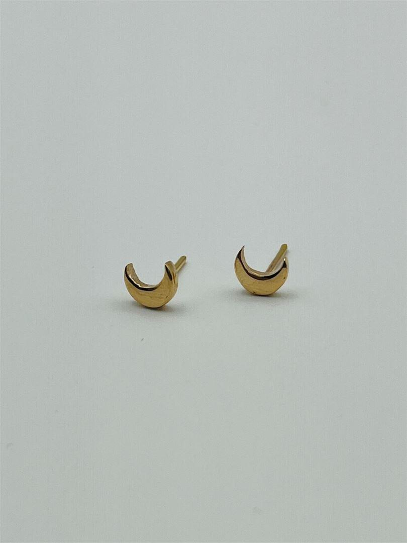 گوشواره طلا 18عیار میخی ماه