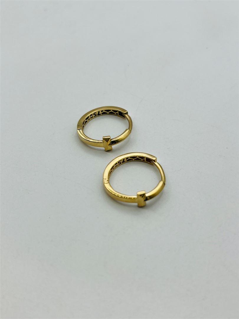 گوشواره طلا 18عیار حلقه ای134338