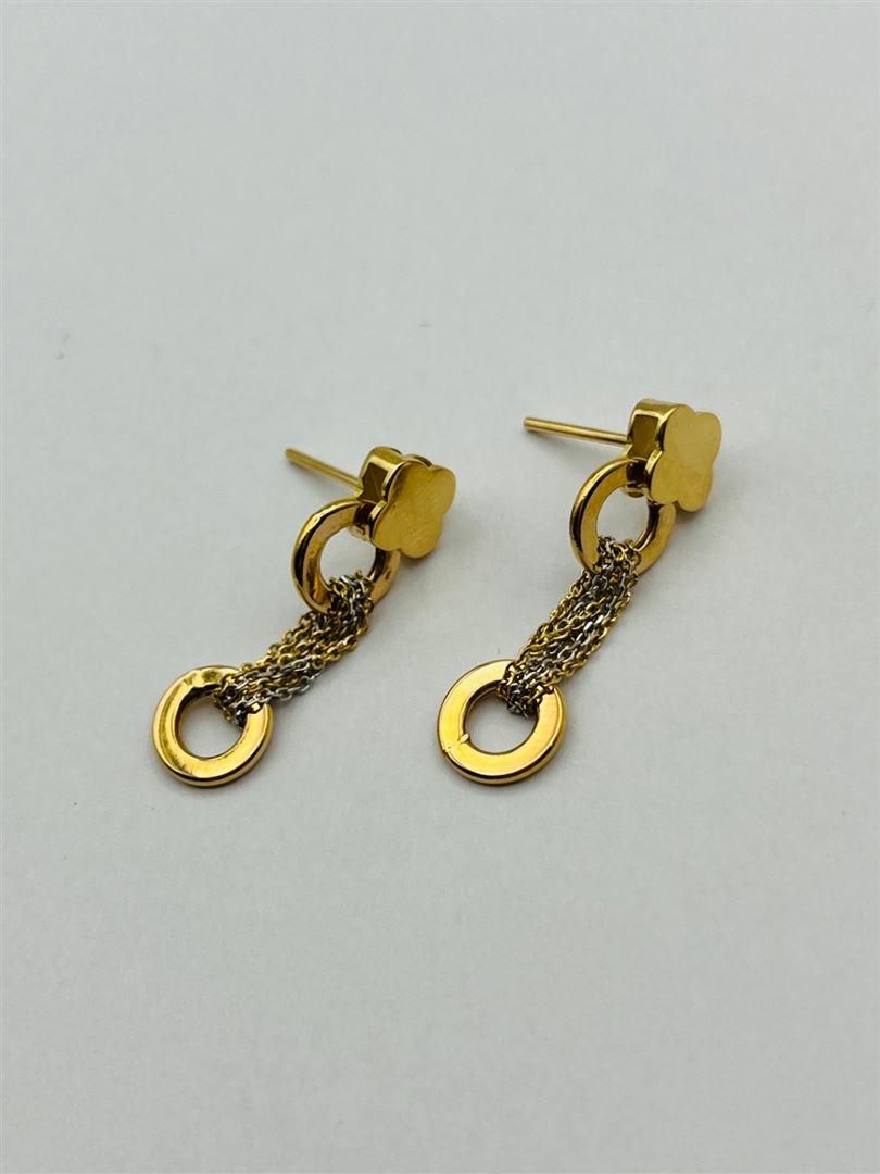 گوشواره طلا 18عیار هرمس