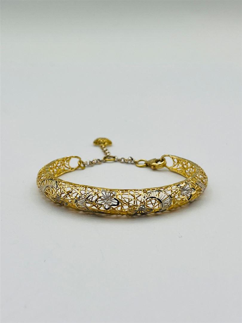 دستبند طلا 18عیار تراش