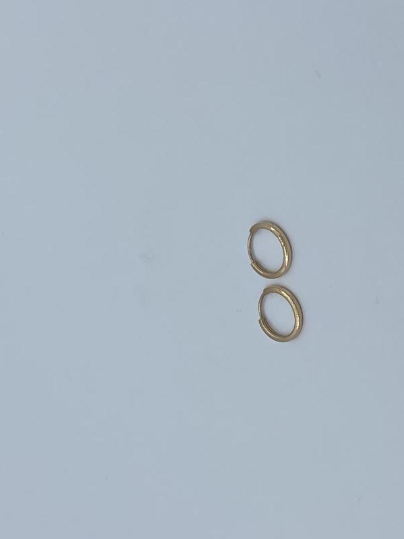 گوشواره طلا 18 عیار حلقه ای 12407