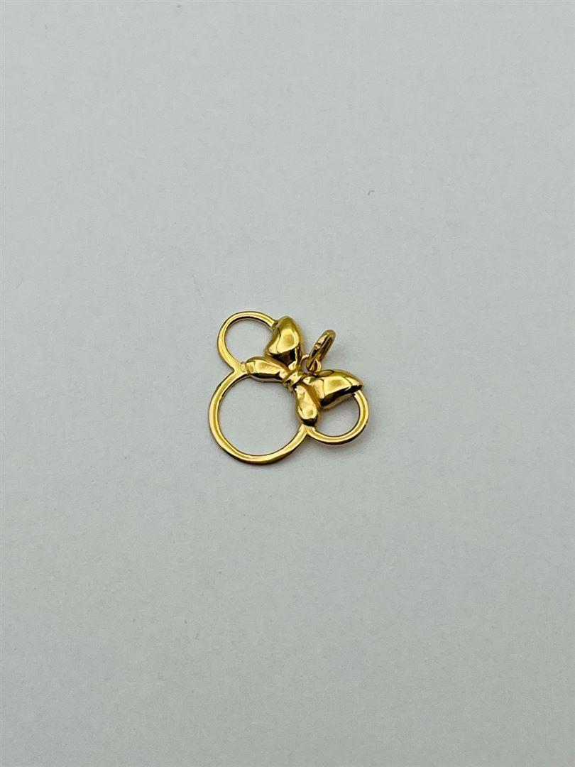 آویز پلاک طلا 18عیار میکی موس140424