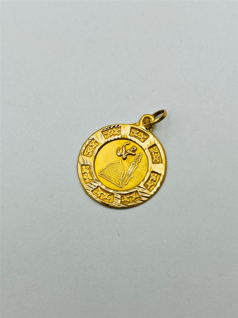 آویز پلاک طلا 18عیار سکه ای141617