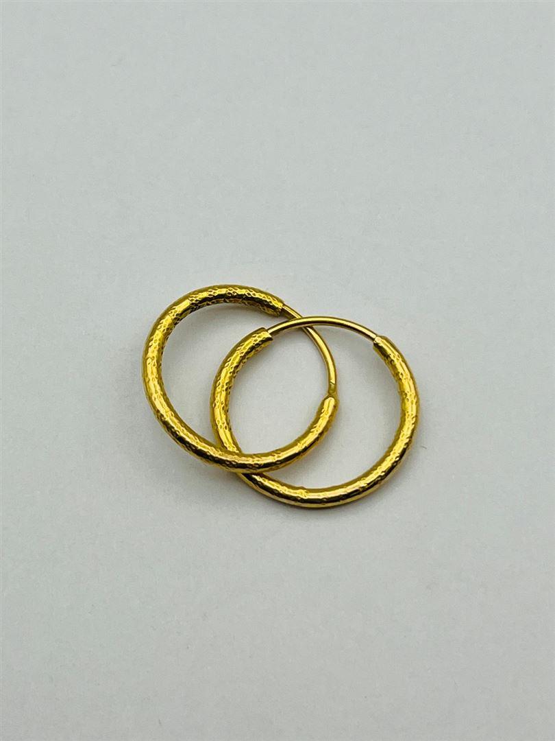 گوشواره طلا 18عیار حلقه ای